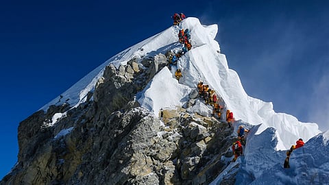 Everest is known as Sagarmatha in Nepal, Chomolungma in China