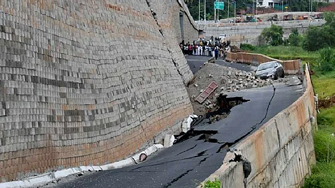 National Highway 66 collapse incident; National Highways Authority takes action against the contracting company