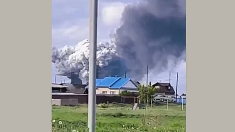 Ukraine drone attack on Russian airbase