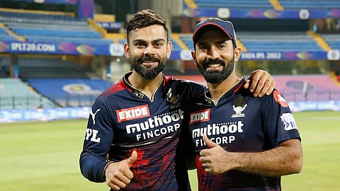 Virat Kohli and Dinesh Karthik