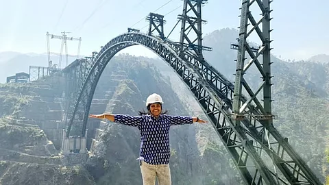 Madhavi latha spent 17 years for chenab bridge