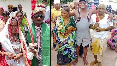 a couple who got married after seventy years of living together in relationship