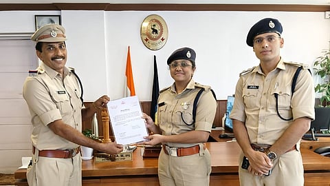 Cial police officer felicitated