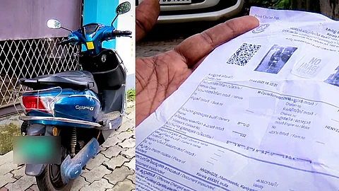 electric scooter pollution fine mangalapuram police