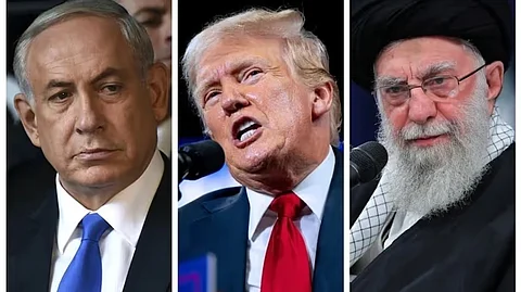 Netanyahu, Trump, Khomeini