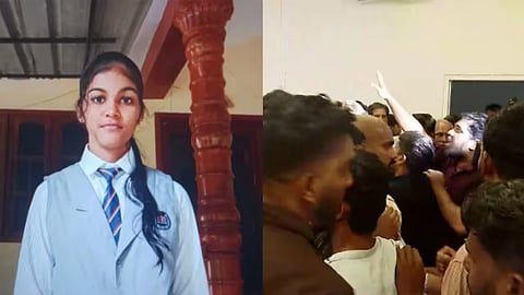 school student suicide parents protest infront of school palakkad