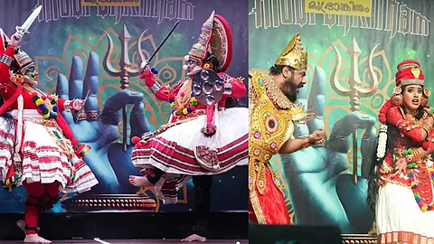A surprise for the connoisseurs; The fierce Bheeman with 'Rasas Lasya Tandava'