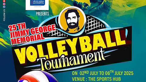Jimmy George Memorial Volleyball Tournament Silver Jubilee Edition to begin in Abu Dhabi on July 2