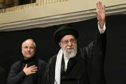 Ayatollah Ali Khamenei makes first public appearance since war