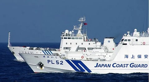 Itsukushima, a training ship of the Japan Coast Guard (JCG) Academy