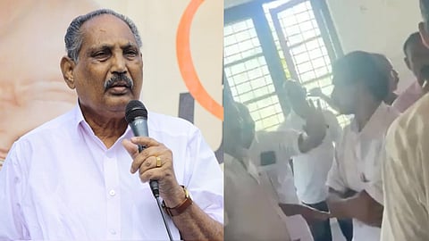 party leaders beat wayanad dcc president