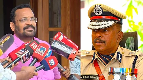 Minister K. Rajan statement against ADGP m.r. Ajith Kumar in thrissur pooram issue