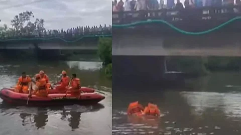 mother and child missing in kannur river