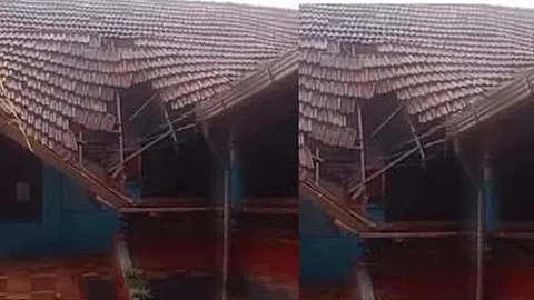 School roof collapsed in alappuzha
