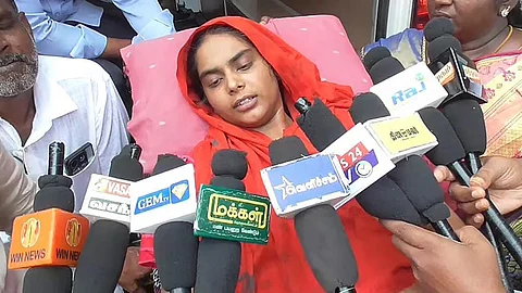 husband allegedly pushed off tamil nadu woman over dowry
