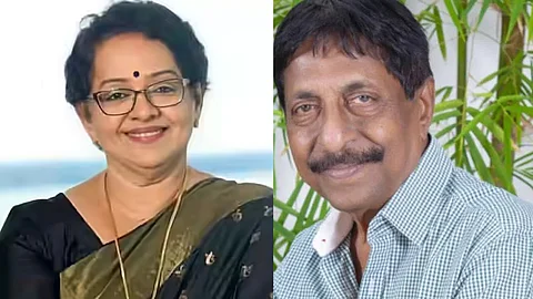 Thikkurissi Foundation Chalachitra Ratna Award to Sreenivasan and Mallika Sukumaran