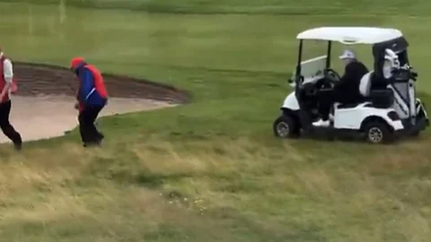 Trump's 'cheating' in golf too; Video goes viral | Video