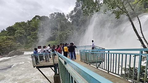Sree Narayanapuram Ripple Waterfalls attracts tourists