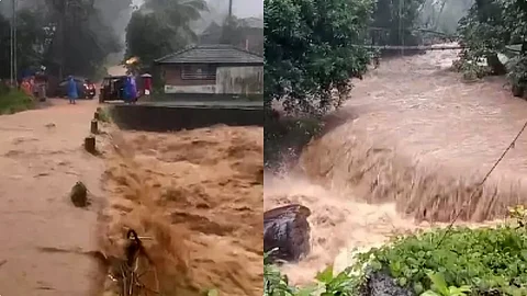 Flooding at Karuvarakundu Malappuram