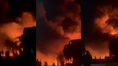 fire accident at palakkad foam factory