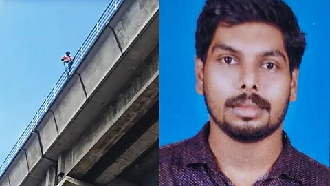 youth died after jumping from kochi metro track onto road