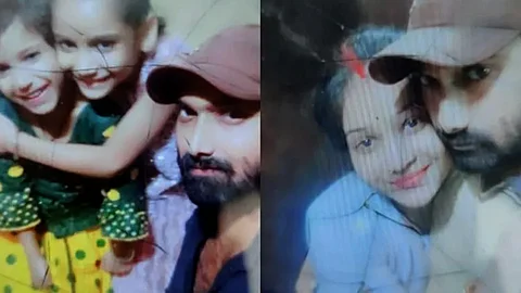 delhi man kills wife and 2 daughters