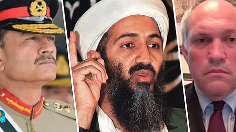 "Osama in the coat of Azim Munir" by Michael Rubin