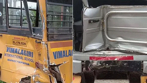 20 students injured maniyamkulam school bus torus accident