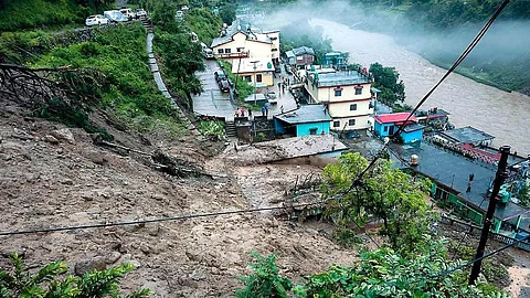 cloudburst in uttarakhand's chamoli district