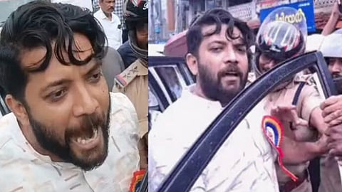 dyfi workers arrested for obstructing shafi parambil mp in vadakara