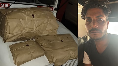 ganja seized kothamangalam one arrest