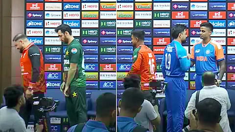 India- pakistan cricket captain no hand shakes, asia cup