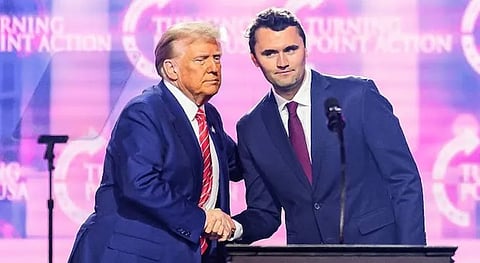 To the murdered Charlie Kirk,America's highest civilian honor.