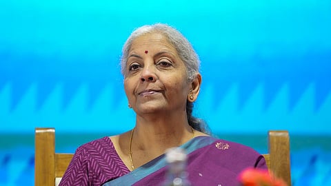 finance minister Nirmala Sitaram addressing GST reforms