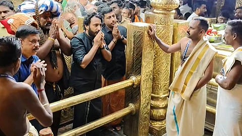 rahul mamkootathil visits sabarimala