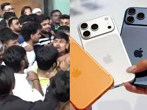 People in line to buy iPhones clash in Mumbai