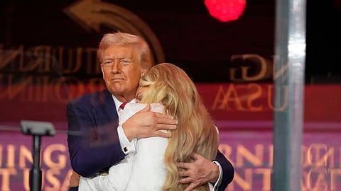 Trump consoling Erica