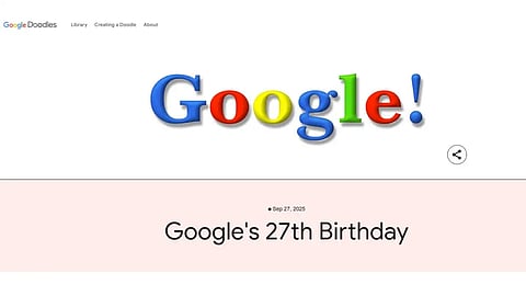 Google celebrates 27th birthday