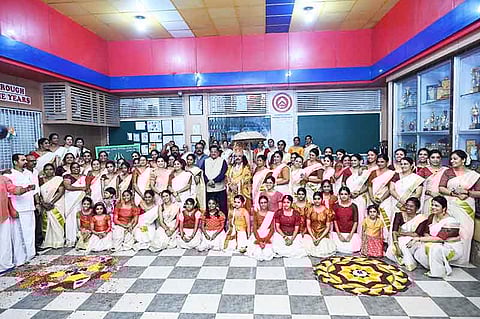 Onam celebrated with enthusiasm that did not fade even in the rain