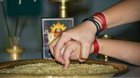Vijayadashami vidyarambham in kerala
