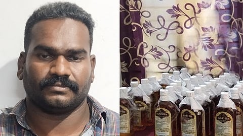 25 liters of Indian-made foreign liquor seized; one person arrested