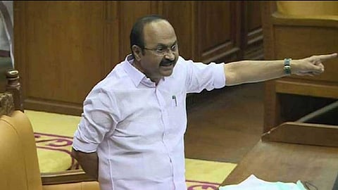 opposition protest at assembly over sabarimala gold plate controversy