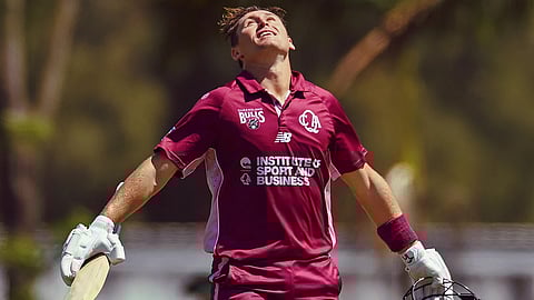marnus labuschagne century for queensland