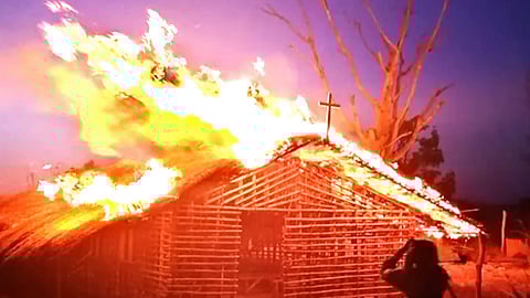 When ISIS terrorists burned down a Christian church