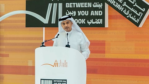 Sachidanandan and E. Santosh Kumar from Malayalam at Sharjah International Book Fair