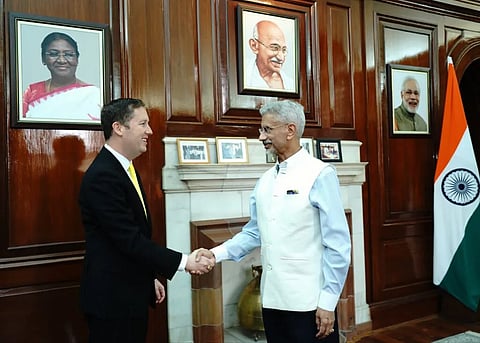 US Ambassador-designate Sergio Gore meets Jaishankar