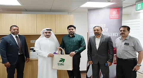 The inauguration was jointly performed by CIAL Managing Director S. Suhas IAS and Emirates Sky Cargo Manager Amir Al Saruni.