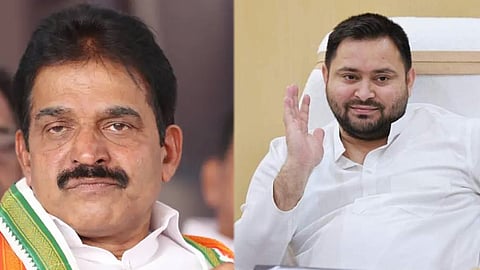 k.c. venugopal tejashwi yadav bihar elections