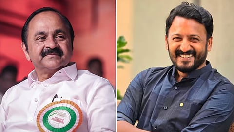 rahul mankoottils presence at asha protest angers vd satheesan