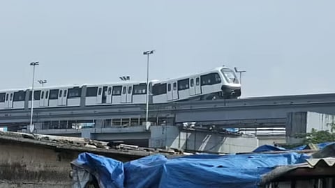 Monorail Train Hits Beam During Mumbai Test Run